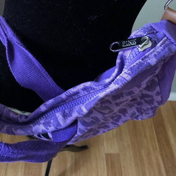 PINK purple Leopard Duffle Bag - Picture 3 of 8